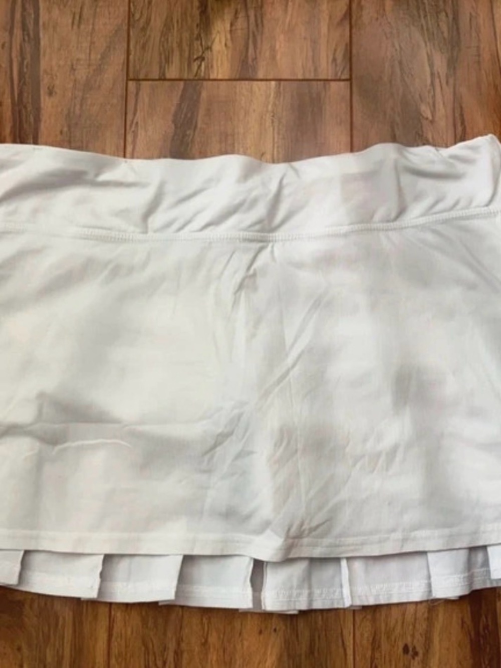 Lululemon vintage pace setter ruffle back skirt white Y2K mini athletic skirt - Picture 2 of 5